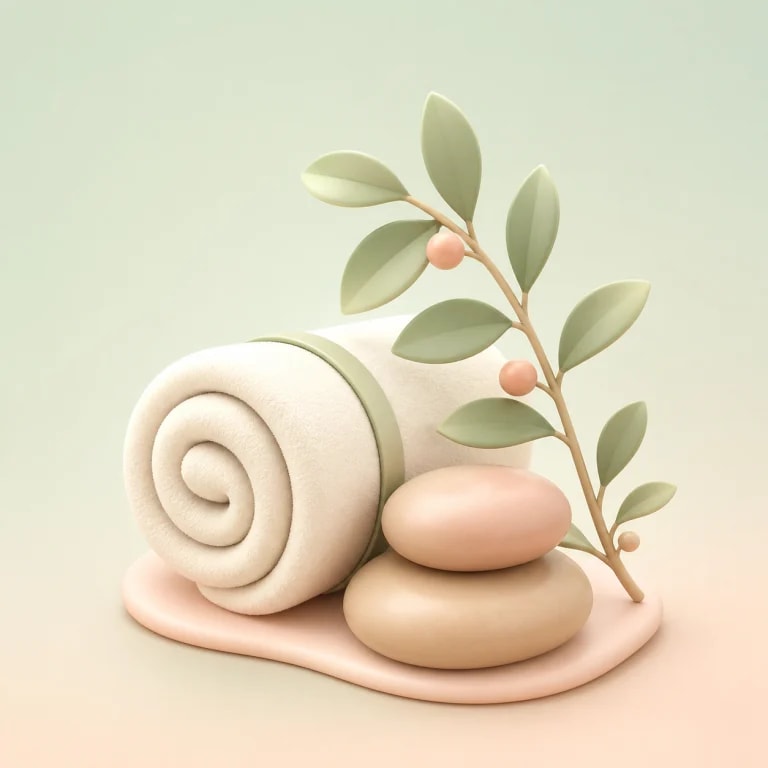 Ilustração 3D representando drenagem e bem-estar
